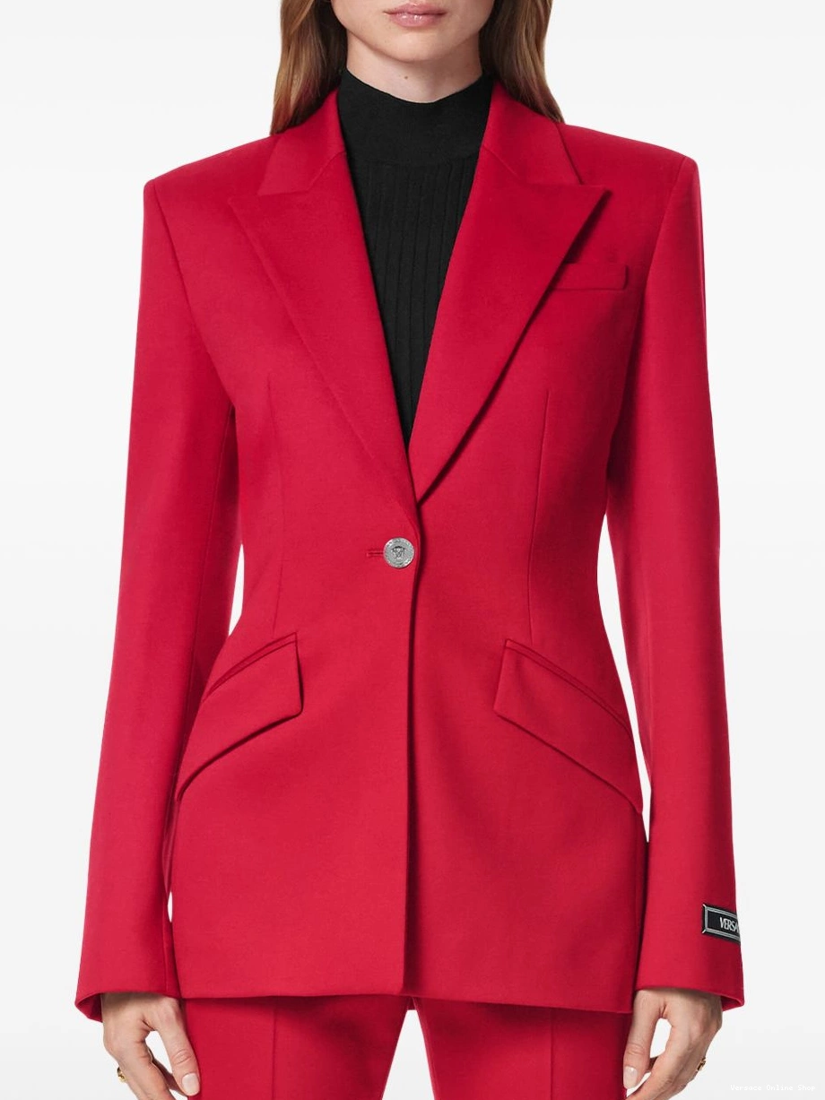 Affordable DV Women Versace grain-de-poudre blazer 0714